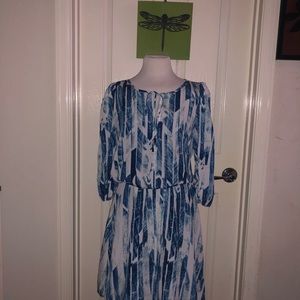 BIG DISCOUNT!!! Vince Camuto blue & white dress